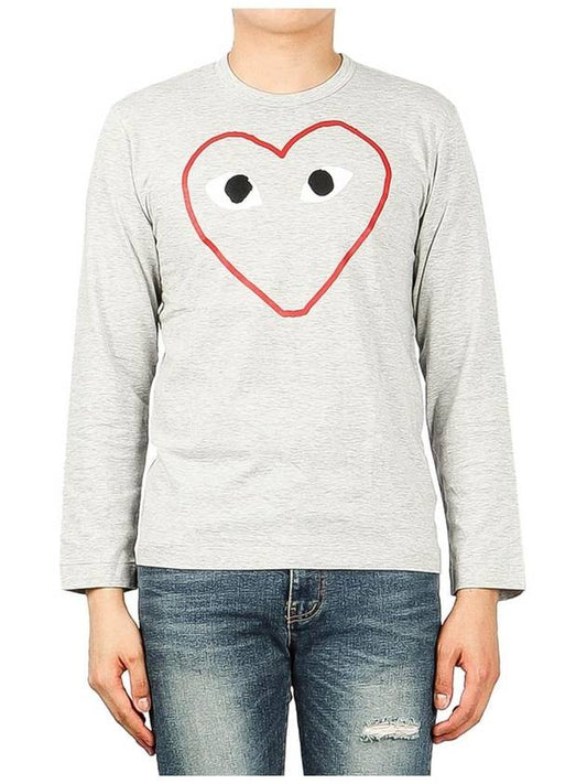 P1T270 GRAY Men s Long Sleeve T Shirt - COMME DES GARCONS - BALAAN 1