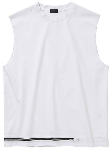 ZIP SLEEVELESS TOP WHITE - LIBERE - BALAAN 1