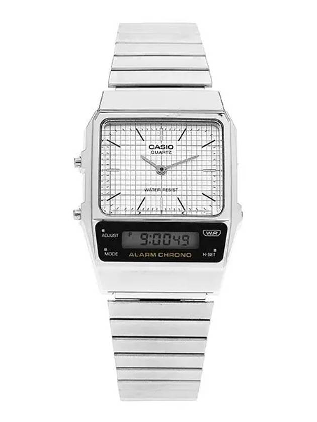 AQ 800E 7ADF 7A Analog Square Vintage Retro Metal Watch - CASIO - BALAAN 4