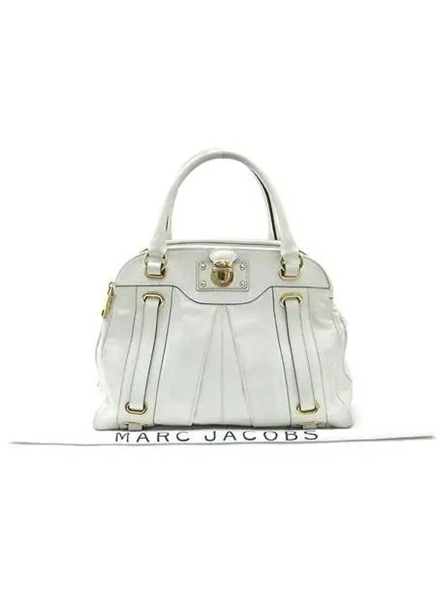 White leather double zip tote bag - MARC JACOBS - BALAAN 2