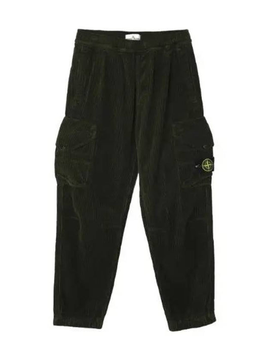 Corduroy cargo pants loose fit men s - STONE ISLAND - BALAAN 1