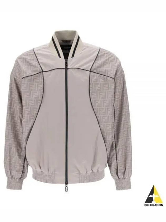 FF Nylon Bomber Jacket Beige - FENDI - BALAAN 2