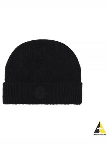 3B00006 M1121 999 Logo Patch Beanie - MONCLER - BALAAN 1