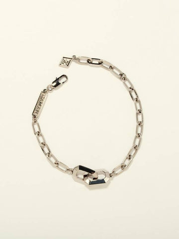 Commitment Plain Silver Link Bracelet - GAMAN - BALAAN 1