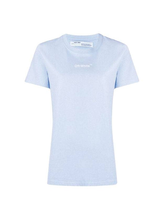 Women's Arrow Sketch Short Sleeve T-Shirt Light Blue - OFF WHITE - BALAAN 1