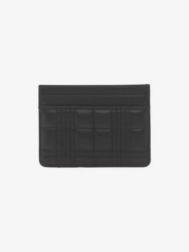 Lola Quilted Leather Card Wallet Black - BURBERRY - BALAAN 4