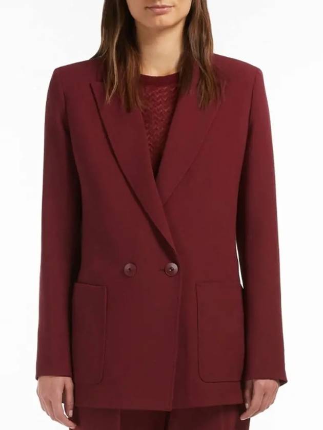 Matasa Blazer Jacket Wine 60460929 027 - MAX MARA - BALAAN 3