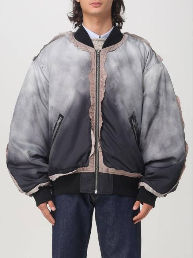 Distressed Effect Bomber Jacket Faded Black - ACNE STUDIOS - BALAAN 2