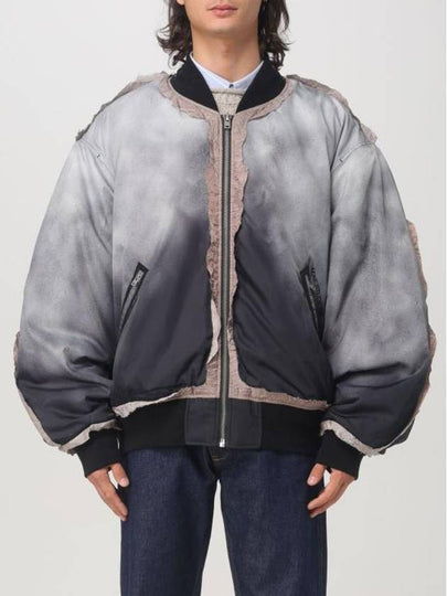 Distressed Effect Bomber Jacket Faded Black - ACNE STUDIOS - BALAAN 2