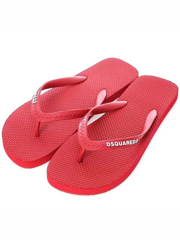 Dsquared signature logo women’s flip flops FFW0001 17200001 4065 - DSQUARED2 - BALAAN 1