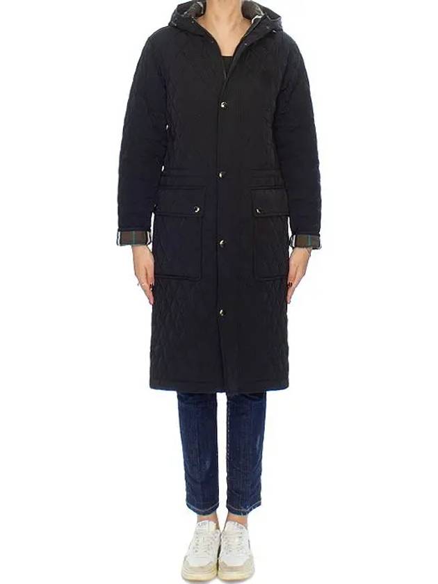 Appliquéd B Shield Quilted Parka Black - BURBERRY - BALAAN 5