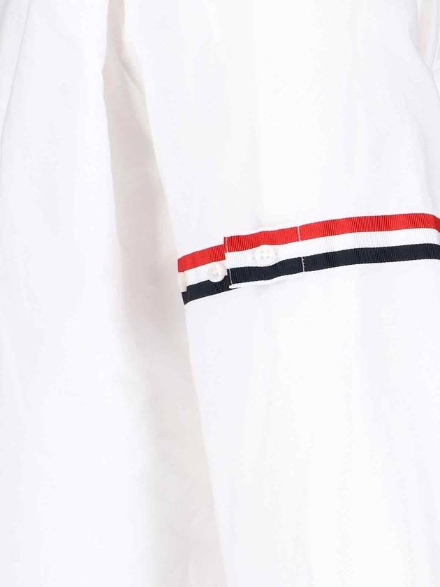 Armband Oxford Long Sleeve Shirt White - THOM BROWNE - BALAAN 5