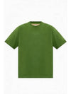 Double Layered Cotton Jersey Short Sleeve T-Shirt Green - BOTTEGA VENETA - BALAAN 2