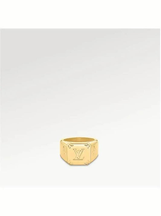 Monogram Signet Ring Gold - LOUIS VUITTON - BALAAN 2