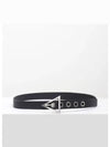 Triangle Buckle Rubber Belt Black - BOTTEGA VENETA - BALAAN 2