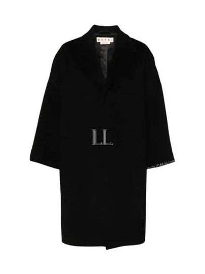 Stitched Logo Single Coat Black - MARNI - BALAAN 2