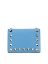 Women's Rockstud Half Wallet Blue - VALENTINO - BALAAN 2