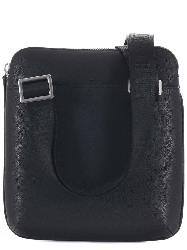 Eco Leather Messenger Bag Black - EMPORIO ARMANI - BALAAN 5