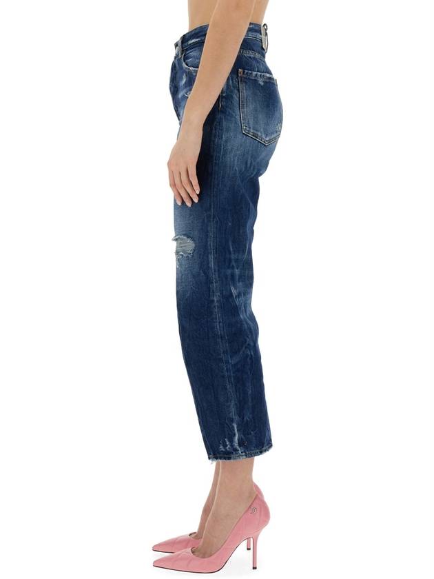 Denim Straight Pants S72LB0720 S30891470 BLUE - DSQUARED2 - BALAAN 5