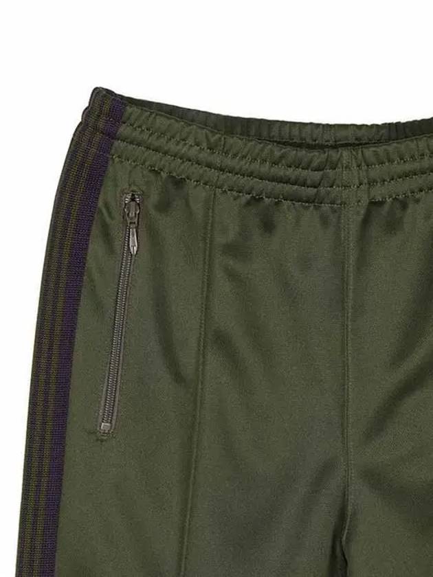 Needles Men's NARROW Poly Smooth Track Pants Olive OT229 B Olive - NEEDLES - BALAAN 4