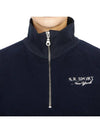 Embroider Logo Sweatshirt Navy - SPORTY & RICH - BALAAN 7