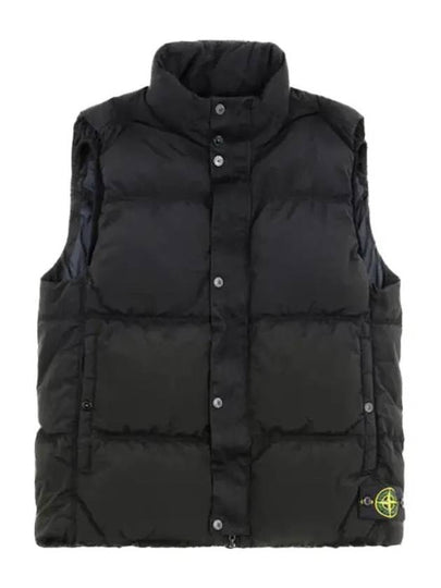 High Neck Padded Vest Black - STONE ISLAND - BALAAN 2