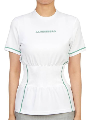 Kim short sleeve t-shirt white - J.LINDEBERG - BALAAN 1