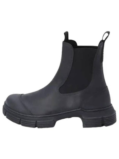 Rubber Chelsea Boots Black - GANNI - BALAAN 2