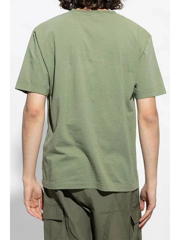 Stitches Two Embroidery Short Sleeve T-Shirt Sage Green - STONE ISLAND - BALAAN 5