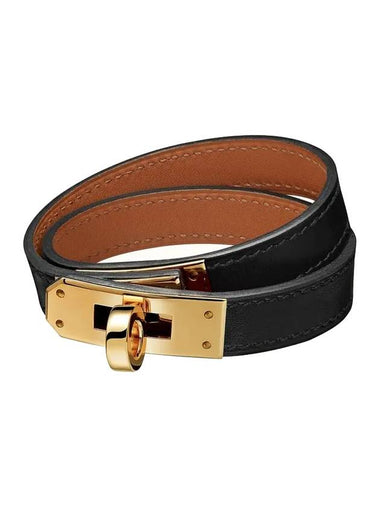 Kelly Double Tour Bracelet Black - HERMES - BALAAN 1