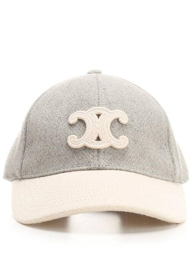 Triomphe Wool Ball Cap Vanilla Grey - CELINE - BALAAN 1