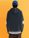 Whole argyle knit hood charcoal - UNALLOYED - BALAAN 3