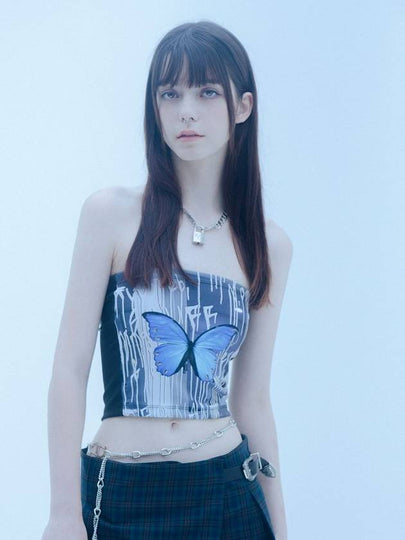 0 4 butterfly pistol tube top - CLUT STUDIO - BALAAN 2