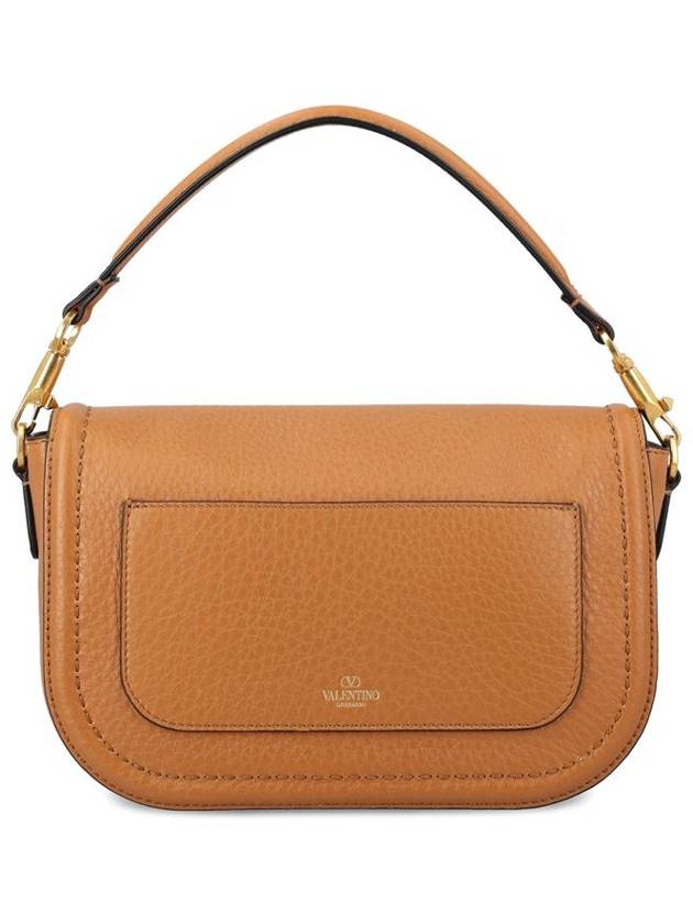 Alltime Soft Grain Calfskin Shoulder Bag Brown - VALENTINO - BALAAN 3