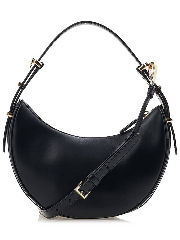 Arque Leather Shoulder Bag Black - PRADA - BALAAN 4