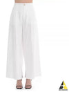 Vincent Cotton Wide Pants White - MAX MARA - BALAAN 2