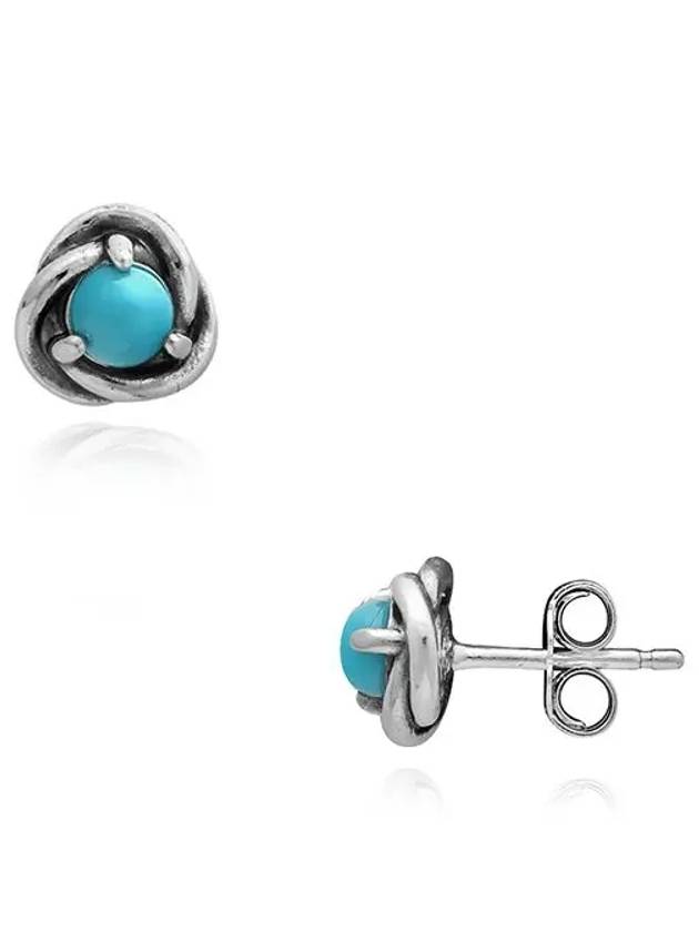 December Crystal Birthstone Eternity Circle Stud Earrings Silver - PANDORA - BALAAN 4