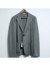 Compressed wool processed minimal blazer - ARMANI COLLEZIONI - BALAAN 9