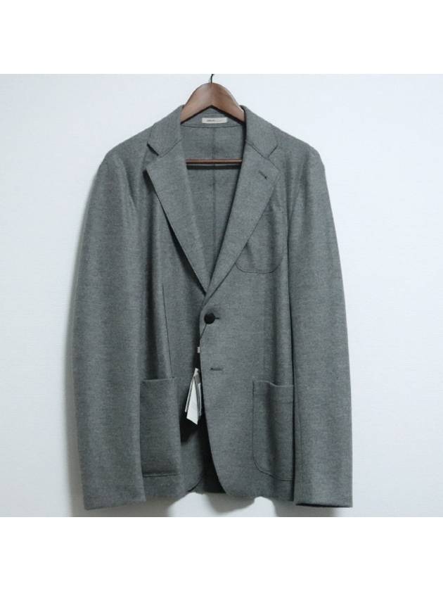 Compressed wool processed minimal blazer - ARMANI COLLEZIONI - BALAAN 9