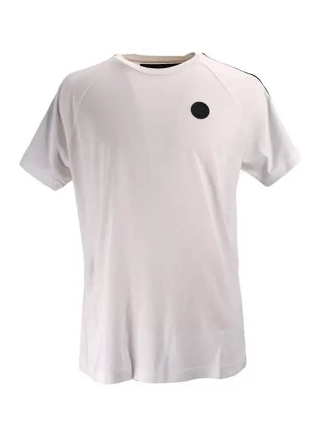 TECH STRIPE Round neck short sleeve men's tshirt white 200638 001 - HYDROGEN - BALAAN 1