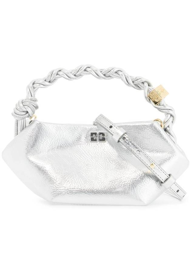 Bou Mini Tote Bag Silver - GANNI - BALAAN 2