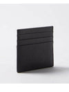 Saffiano Leather Triangle Logo Card Wallet Black Gold - PRADA - BALAAN 4