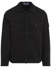 Organic Stretch Cotton Satin Long Sleeve Shirt Black - STONE ISLAND - BALAAN 2