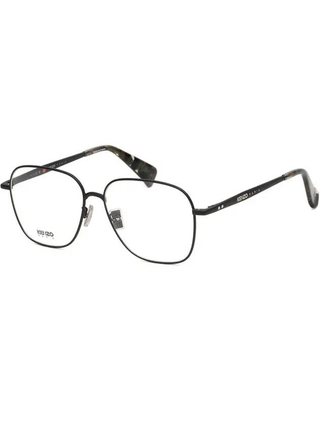 Glasses frame KZ50182U 002 matte black square metal - KENZO - BALAAN 7