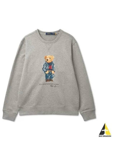 Polo Bear Fleece Sweatshirt Gray - POLO RALPH LAUREN - BALAAN 1