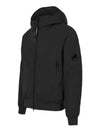 Pro-Tech Ribbed Hooded Jacket Black - CP COMPANY - BALAAN 3