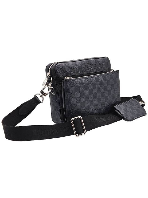 Louis Vuitton N40519 Black Damier Graphite Canvas Trio Messenger Bag - LOUIS VUITTON - BALAAN 2