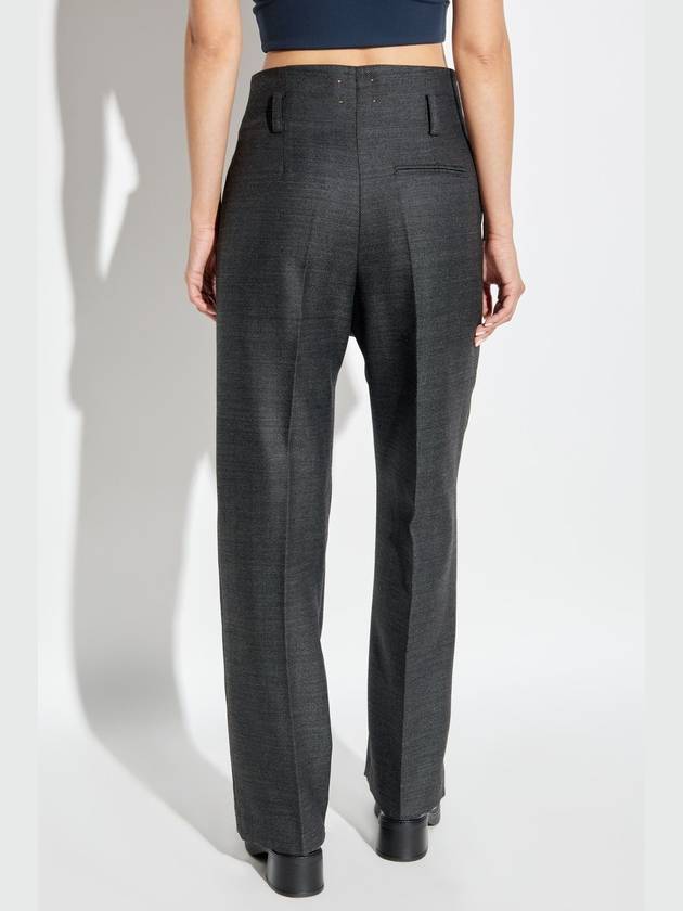 Forte_forte Wool Trousers With Crease, Women's, Grey - FORTE FORTE - BALAAN 4