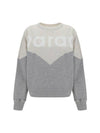 Houston Two-Tone Logo Cotton Sweatshirt Ecru Grey - ISABEL MARANT - BALAAN 2