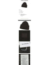 Face Patch Ribbed Wool Beanie Grey Brown Melange - ACNE STUDIOS - BALAAN 3